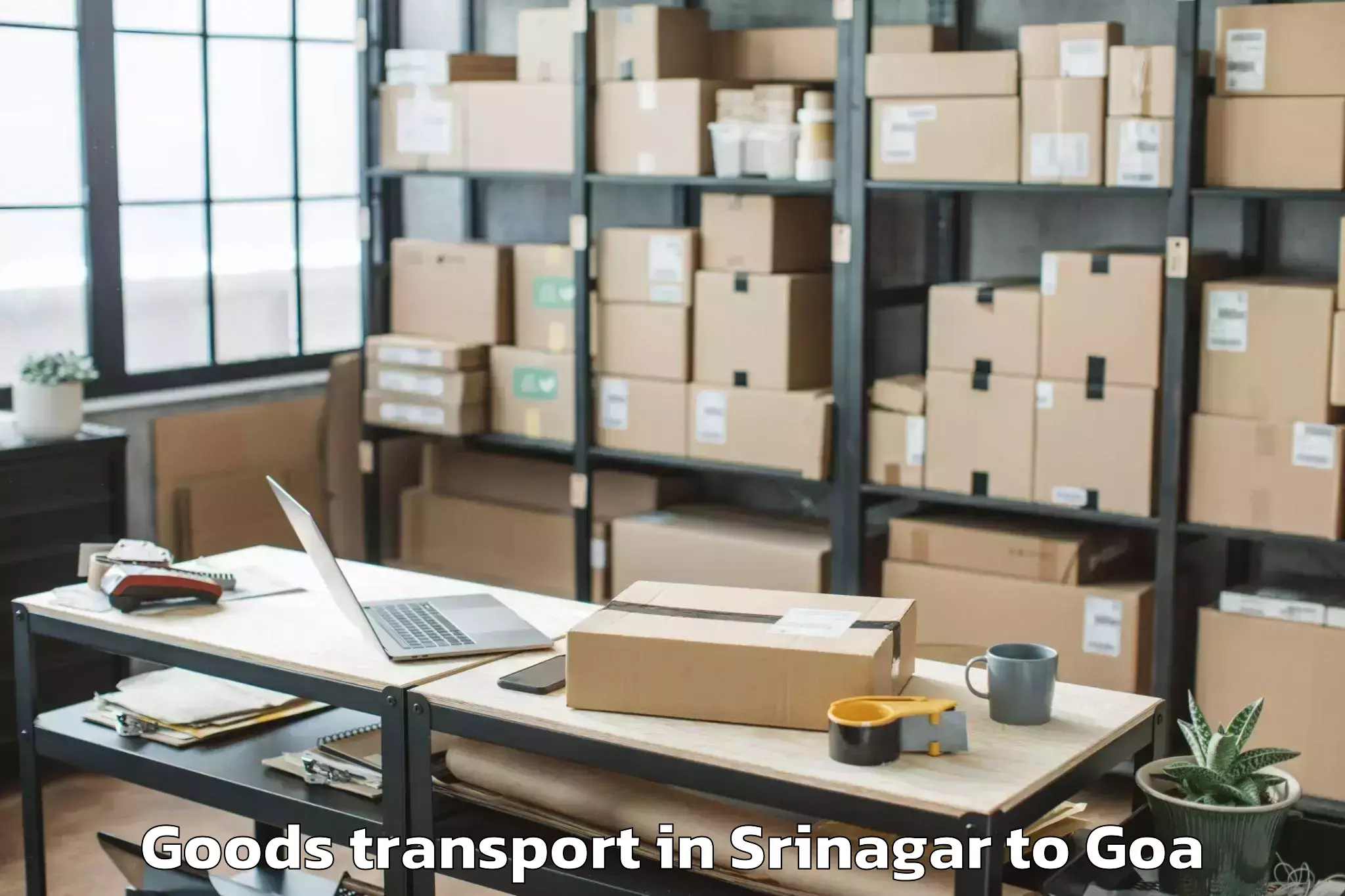 Hassle-Free Srinagar to Iit Goa Goods Transport